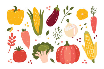 Diverse Vegetable Arrangement: A vibrant assortment of fresh vegetables, each representing a culinary delight and a testament to the bounty of nature.