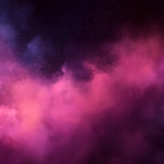 Fototapeta premium Pink And Purple Nebula With Stars In Space Background