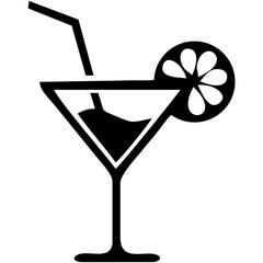 cocktail with lemon