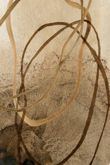 Autentic Brown Watercolor Texture. Painted Abstract Background
