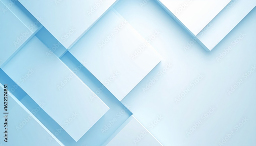 Poster dynamic abstract background design featuring soft blue layers digital art modern aesthetic minimalis