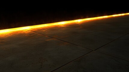 A long, bright orange line runs across the image.