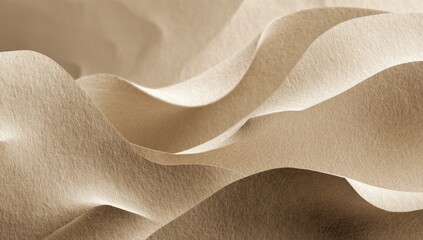 Abstract wavy beige fabric texture