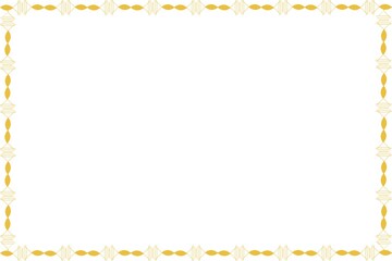 Golden Unique Frame, with White Background, Border Frame, Photo Frame, Unique Stylish Frame