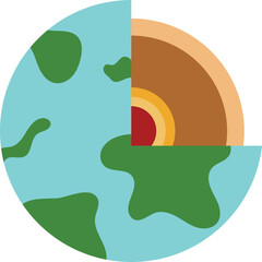 earth layers globe geology environment science