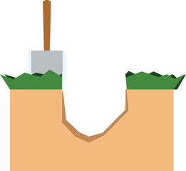 dug shovel dig geology environment science