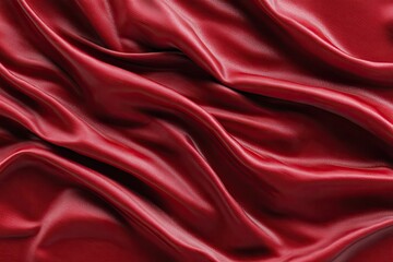 Obraz premium Deep crimson silk drapes in flowing folds (2)