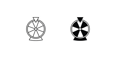 lottery set icon with white background vector stock illustration