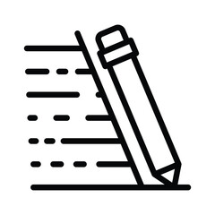 A pencil is positioned on paper creating or reviewing handwritten notes