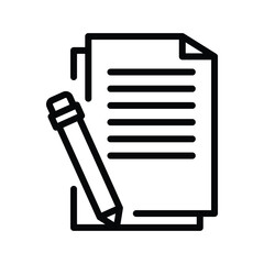 A sheet of paper with lines and a pencil resting on the edge