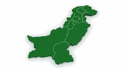 Pakistan A Green Nation Map