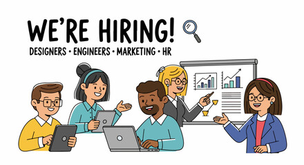 Teamwork meeting with charts and diverse professionals