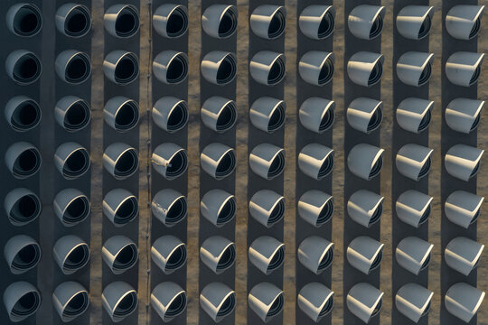 Skylights on the ROof of the High Museum, Atlanta, Georga