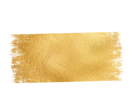Gold paint brush stroke