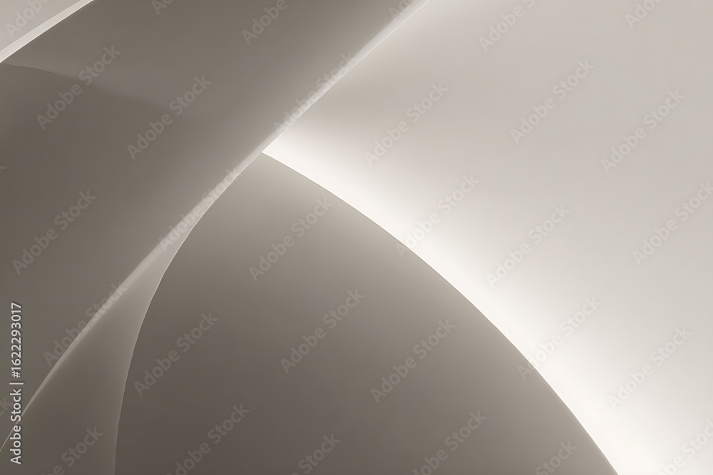 Poster abstract curved lines and subtle gradient