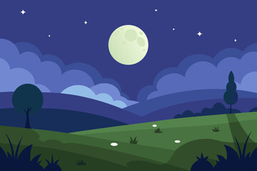 Tropical forest background vector illustration 