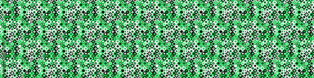 Poster geometric mosaic pattern background - seamless abstract repetitive vector graphic design