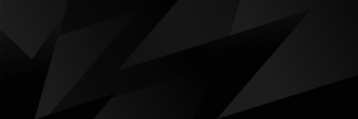 Abstract pattern ฺblack geometric banner design background.