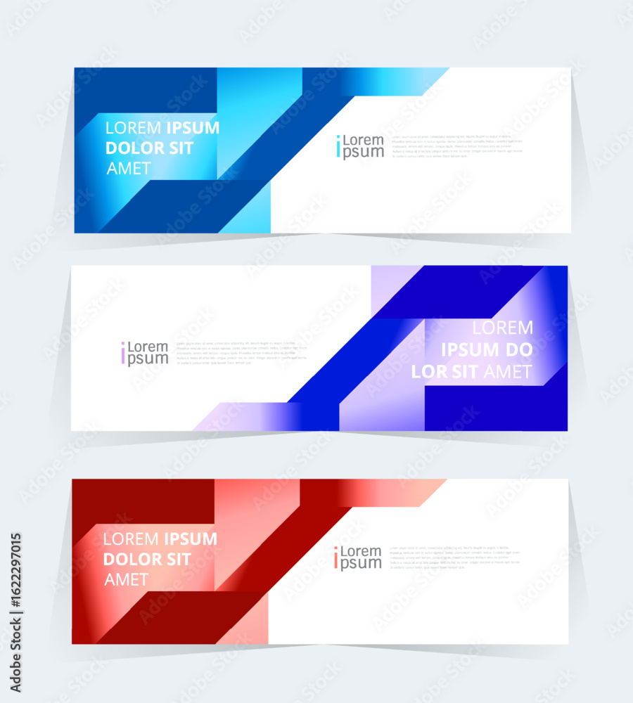 Canvas Prints geometric banner design with vector presentation template.