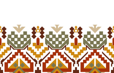 Seamless geometric pattern, box, Navajo fabric pattern