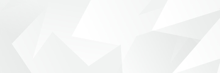 Abstract pattern white geometric banner design background.