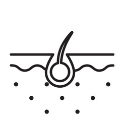 Skin related line icon
