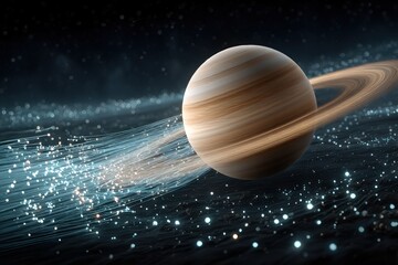 Saturn in space