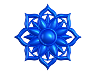 3D Metallic Ashok Chakra with Realistic Shadows – National Symbol of India – Transparent PNG with Alpha Channel