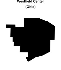 Westfield Center (Ohio) blank outline map