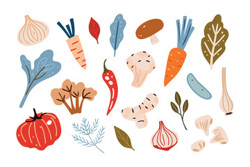 A Feast of Fresh Veggies: A vibrant illustration of a colorful array of fresh vegetables, meticulously arranged to tantalize the senses and celebrate the bounty of nature.