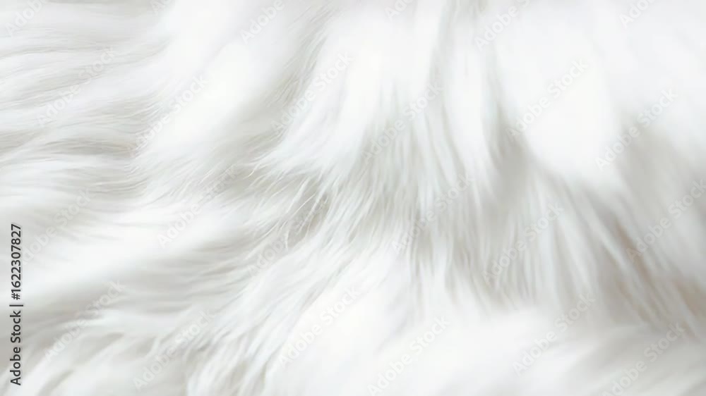 Poster white fur texture creating soft and fluffy background