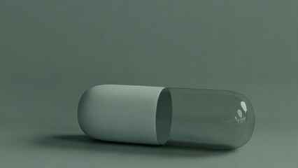 Single Capsule on Soft Background