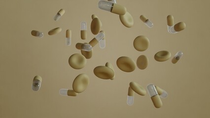 Suspended Medication and cells