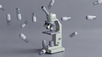 microscope piles 3d medication