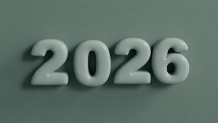 2026 Modern Typography 3D style