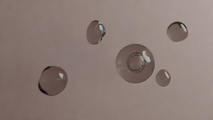 Floating Transparent Spheres Bubble