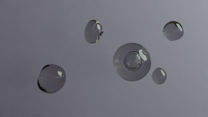 Floating Transparent Spheres Bubble