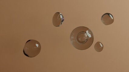 Floating Transparent Spheres Bubble