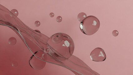 Floating Transparent Spheres Bubble