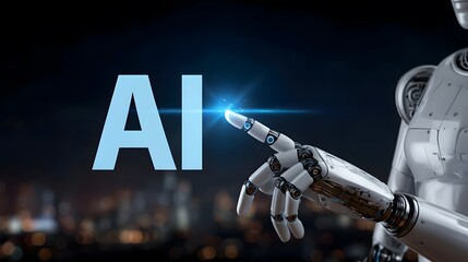 Robot with new technology with artificial intelligence
