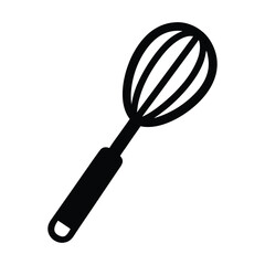 kitchen whisk isolated on white