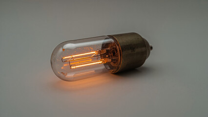 Vintage Edison Bulb Filament with Warm Amber Glass: Retro Style Home Decor Lighting and Illumination Craftsmanship