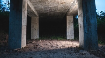 Obraz premium The Darkness of the Tunnel