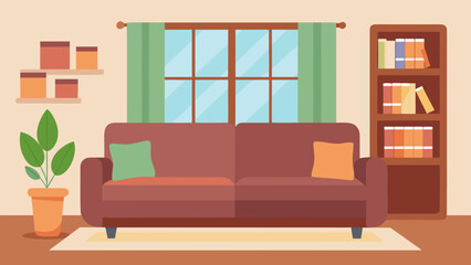 Spacious Living Room with Window Light