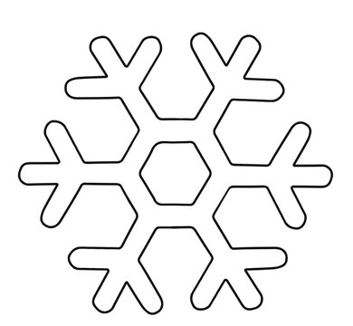 ICE flower - snow flk outline  ff.eps