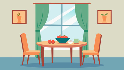 Charming Dining Room Interior Artwork