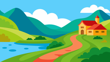 Serene Countryside Landscape Design