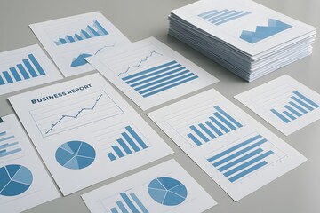 effectively represents data analysis, financial reporting, business documentation, and statistical presentation.