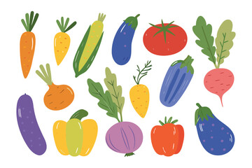Assorted Veggie Delight: A vibrant collection of freshly picked vegetables arranged in a visually appealing composition, celebrating the colors and flavors of nature's bounty.