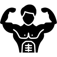 Home GYM fitness icon- fitness and  bodybuilding vector.